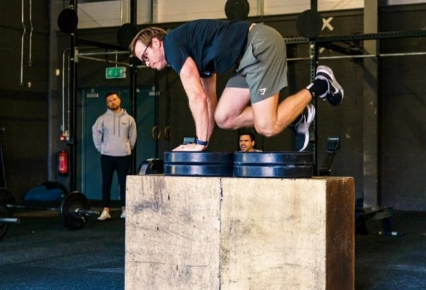 man stand on box