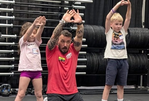 kids with coach