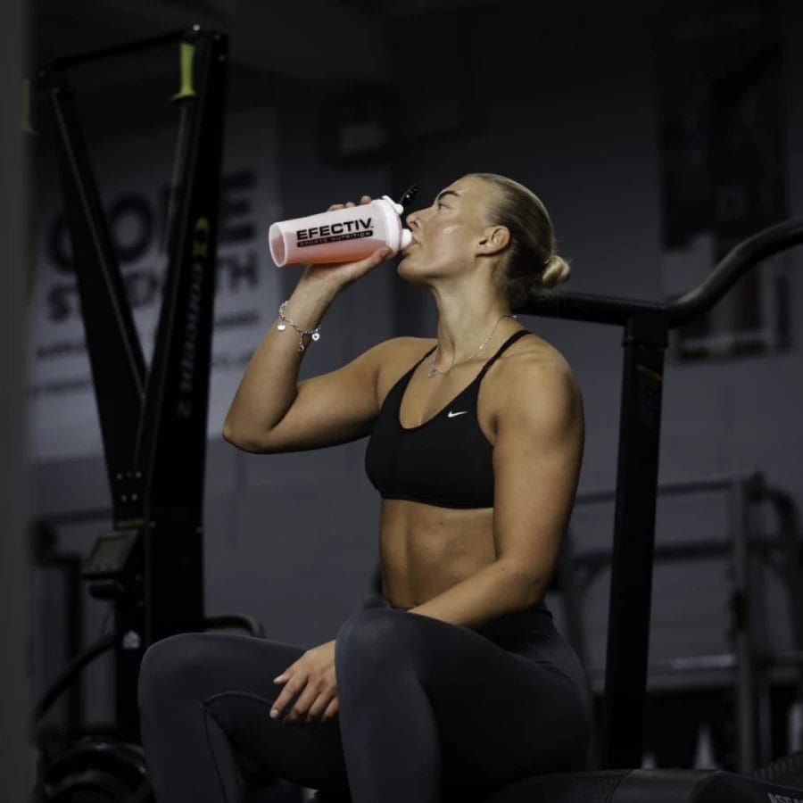 Woman drinking healthy shake at TRAIN MANCHESTER